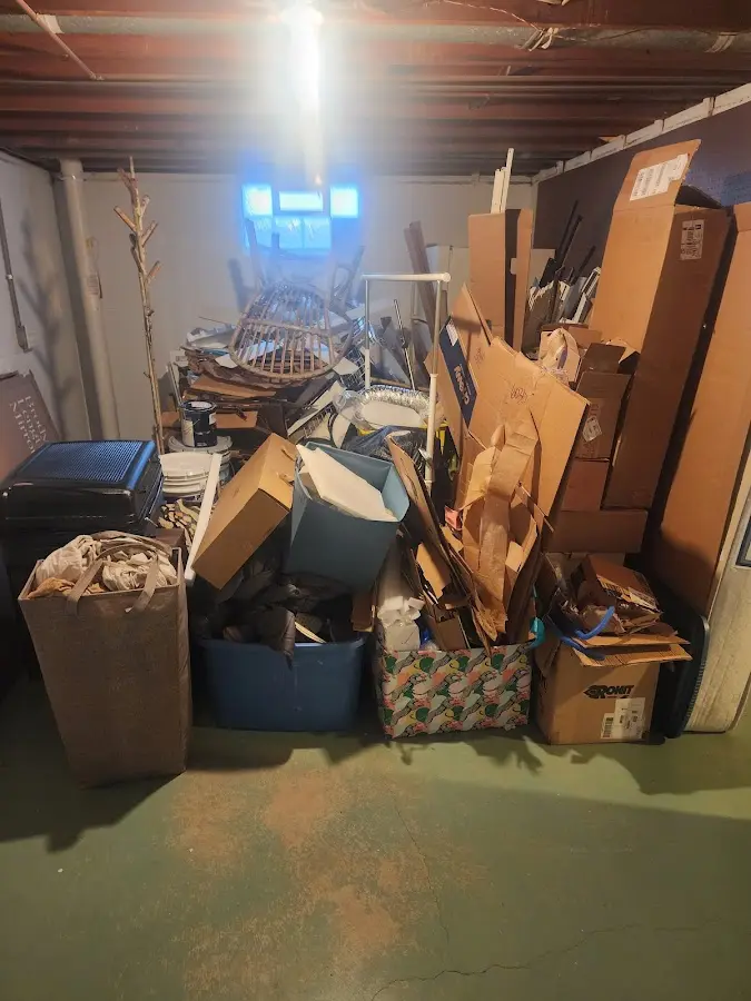 Roll-off dumpster container at job site for Cleanout Dumpster Rental in The Colony